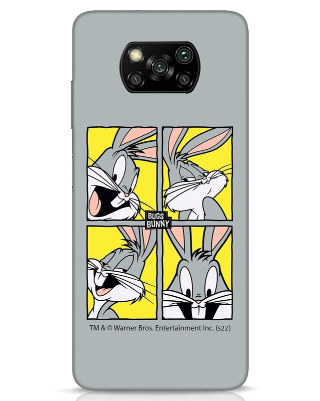 Shop Bunny Moods Designer Hard Cover for Xiaomi Poco X3 Pro-Front