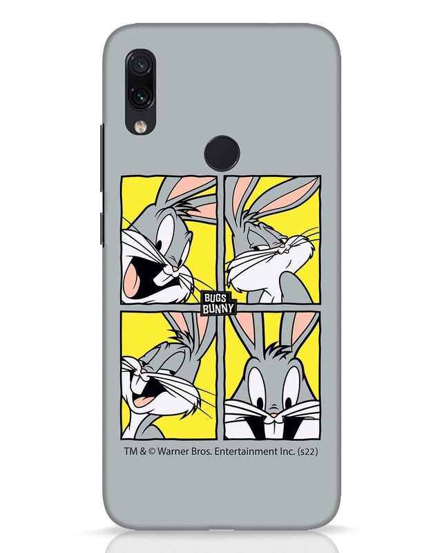 Shop Bunny Moods Designer Hard Cover for Xiaomi Redmi Note 7 Pro-Front