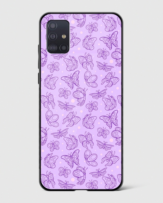 Butterfly Bliss Premium Glass Case for Samsung Galaxy A51