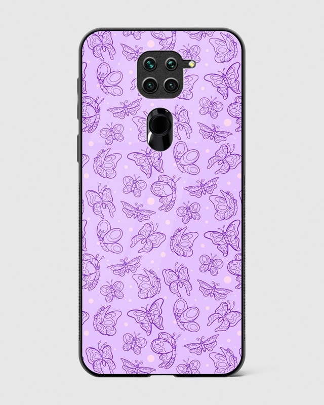 Butterfly Bliss Premium Glass Case for Xiaomi Redmi Note 9