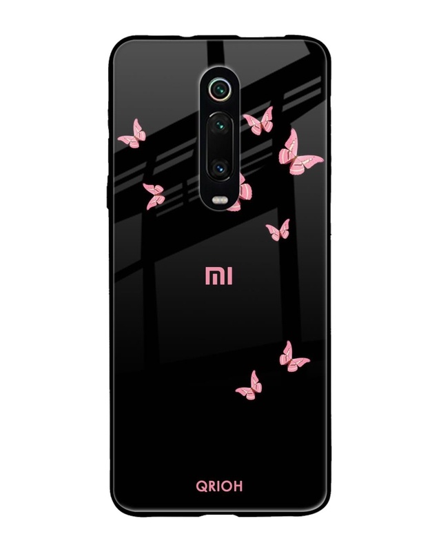 Shop Butterfly Printed Premium Glass Cover For Xiaomi Redmi K20 Pro (Impact Resistant, Matte Finish)-Front