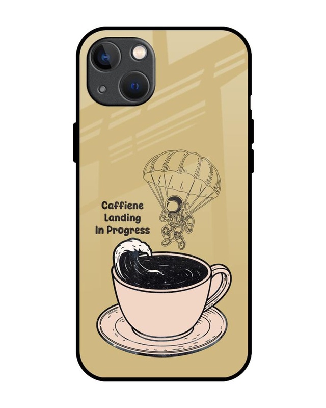 Shop Cafe Cosmos Premium Glass Cover for Apple iPhone 13-Front