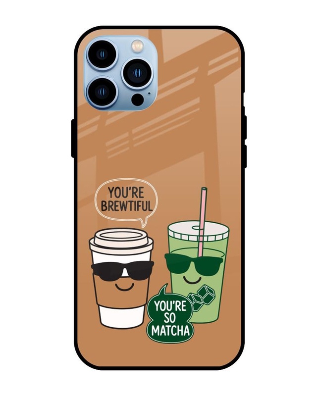 Shop Cafe Crush Premium Glass Cover for Apple iPhone 13 Pro-Front