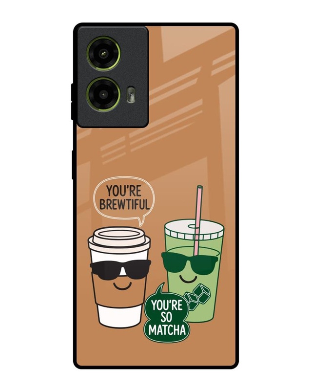Cafe Crush Premium Glass Cover for Motorola G85 5G