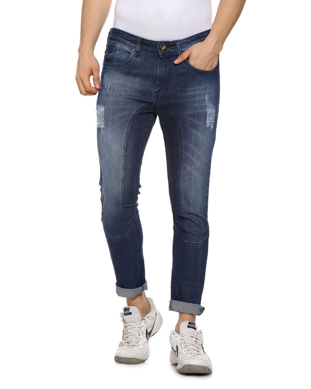 Shop Campus Sutra Date Night Stud Boy Jeans-Front