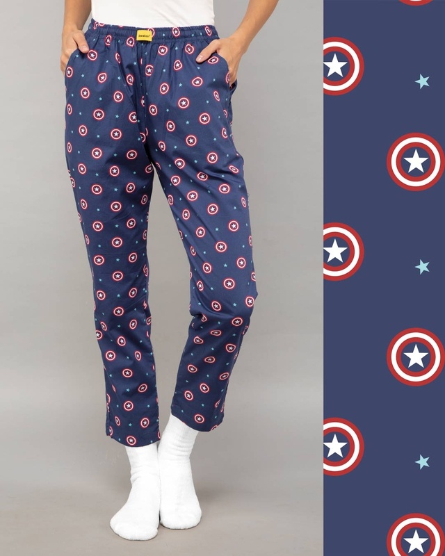 Shop Captain America Shield Pyjama (AVL)-Front