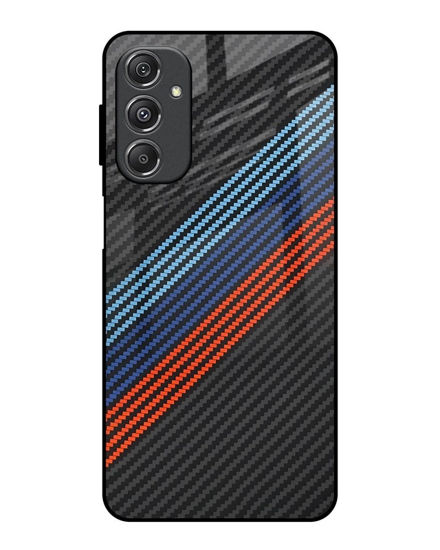 Carbon Inspired Premium Glass Cover for Samsung Galaxy M34 5G(Shock Proof, Scratch Resistant)