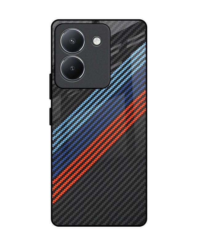 Carbon Inspired Premium Glass Cover for Vivo Y36(Shock Proof, Scratch Resistant)