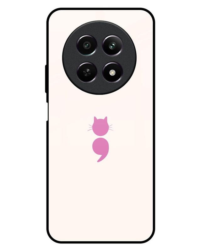 Cat Colon Premium Glass Cover for Realme C65 5G