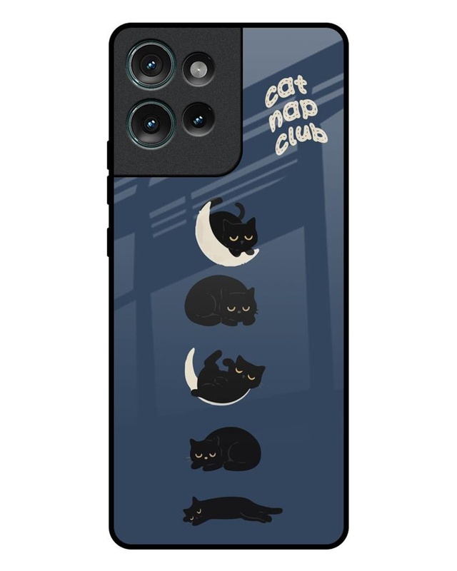 Cat Nap Club Premium Glass Cover for Motorola Edge 50 5G