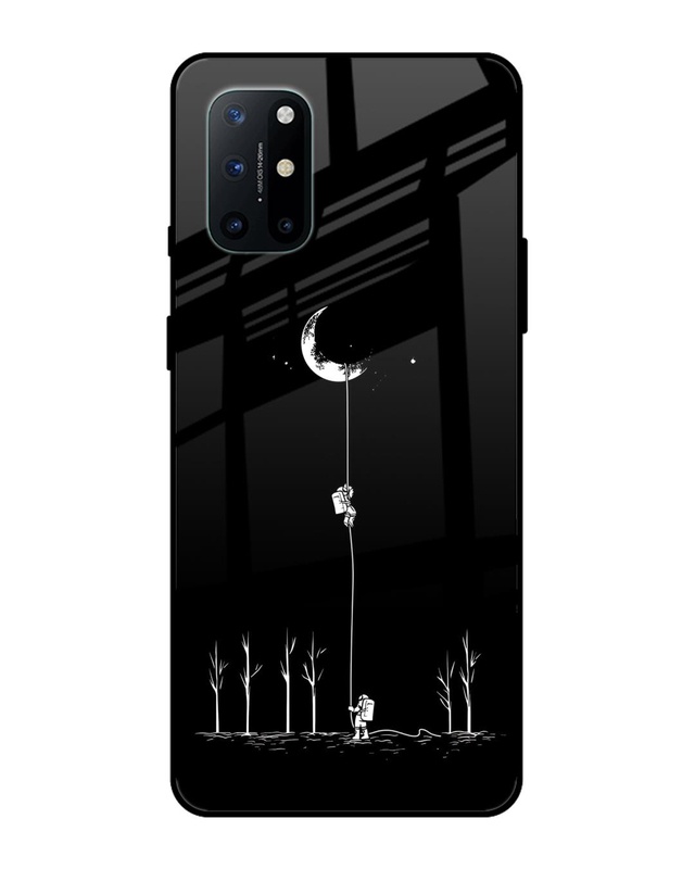 Shop Catch the Moon Premium Glass Case for OnePlus 8T (Shock Proof, Scratch Resistant)-Front