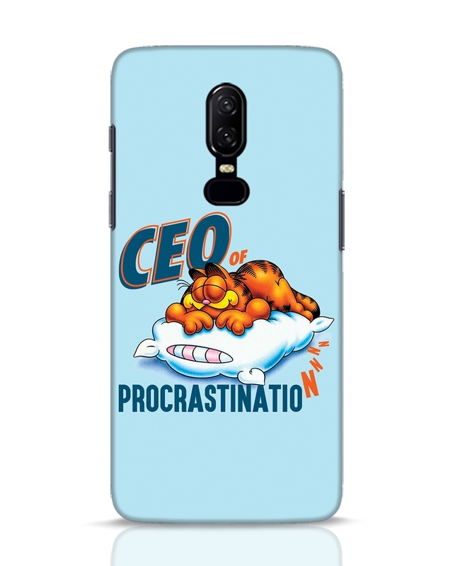 Shop CEO Of Procrastination Designer Hard Cover for OnePlus 6-Front
