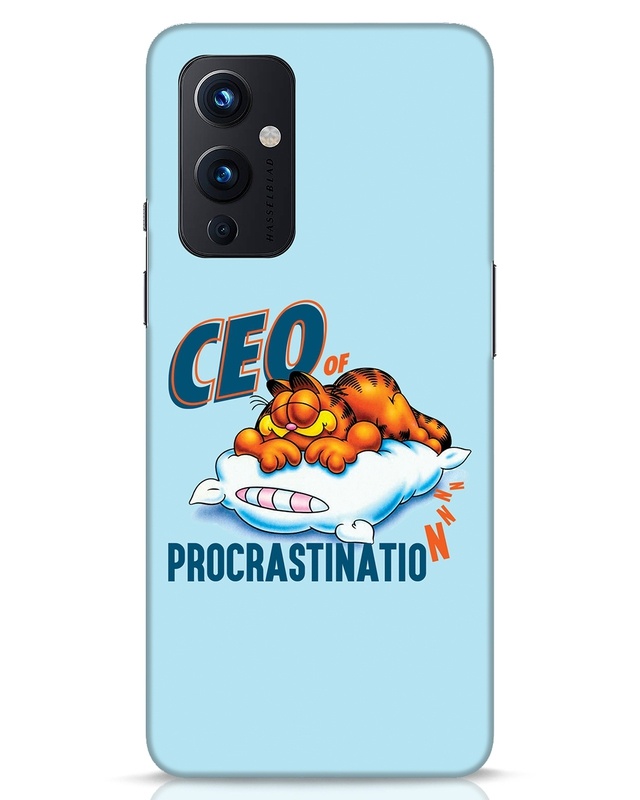 Shop CEO Of Procrastination Designer Hard Cover for OnePlus 9-Front