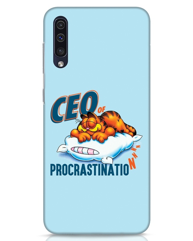 Shop CEO Of Procrastination Designer Hard Cover for Samsung Galaxy A50-Front