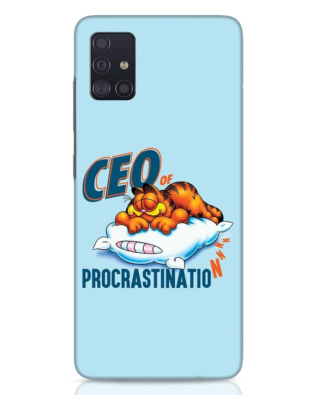 Shop CEO Of Procrastination Designer Hard Cover for Samsung Galaxy A51-Front