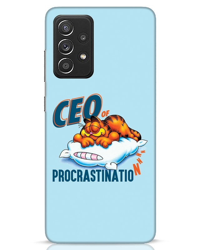 Shop CEO Of Procrastination Designer Hard Cover for Samsung Galaxy A52-Front