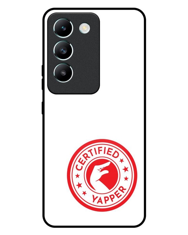 Certified Yapper Premium Glass Cover for Vivo T3 5G