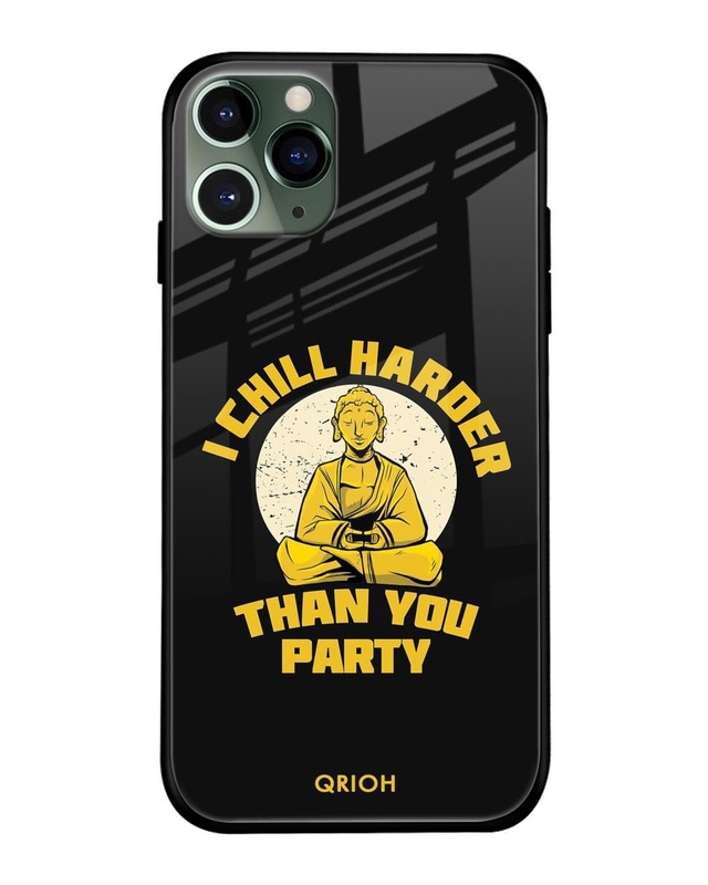 Shop Chill Harder Premium Glass Case for Apple iPhone 11 Pro Max (Shock Proof, Scratch Resistant)-Front