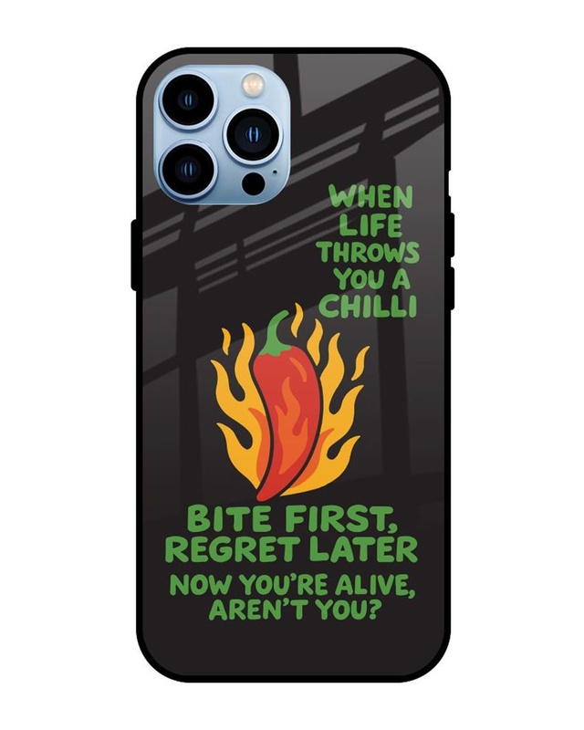 Shop Chilli Bite Premium Glass Cover for Apple iPhone 13 Pro-Front