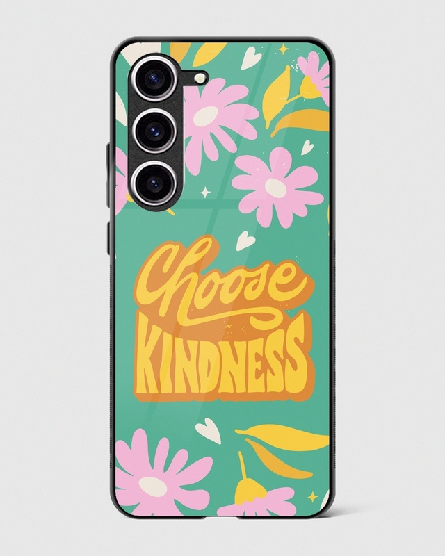 Shop Choose Kindness Premium Glass Case for Samsung Galaxy S23 5G-Front