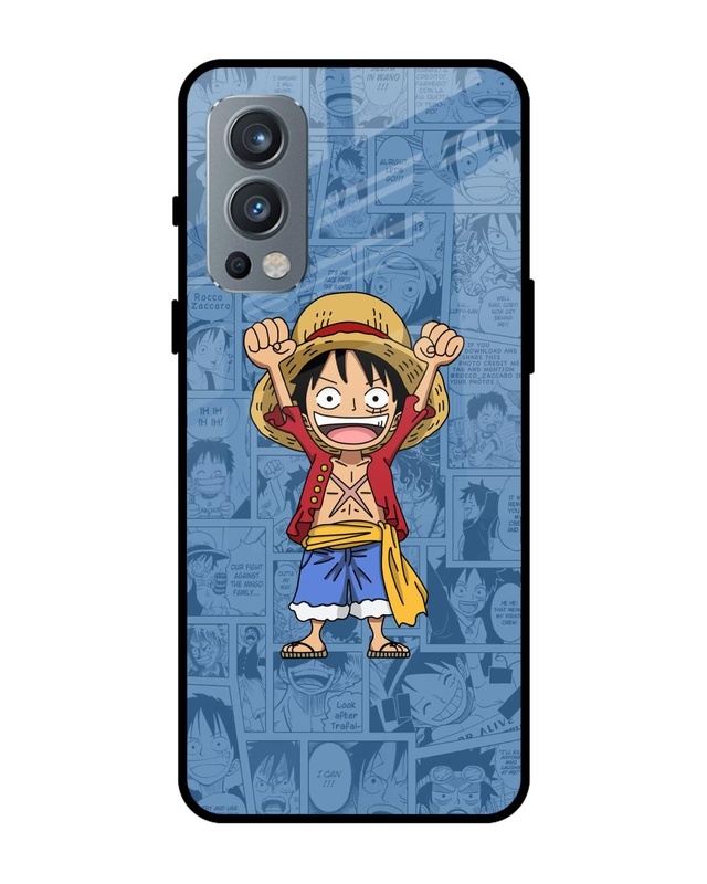 Shop Chubby Anime Premium Glass Case for OnePlus Nord 2 5G (Shock Proof, Scratch Resistant)-Front