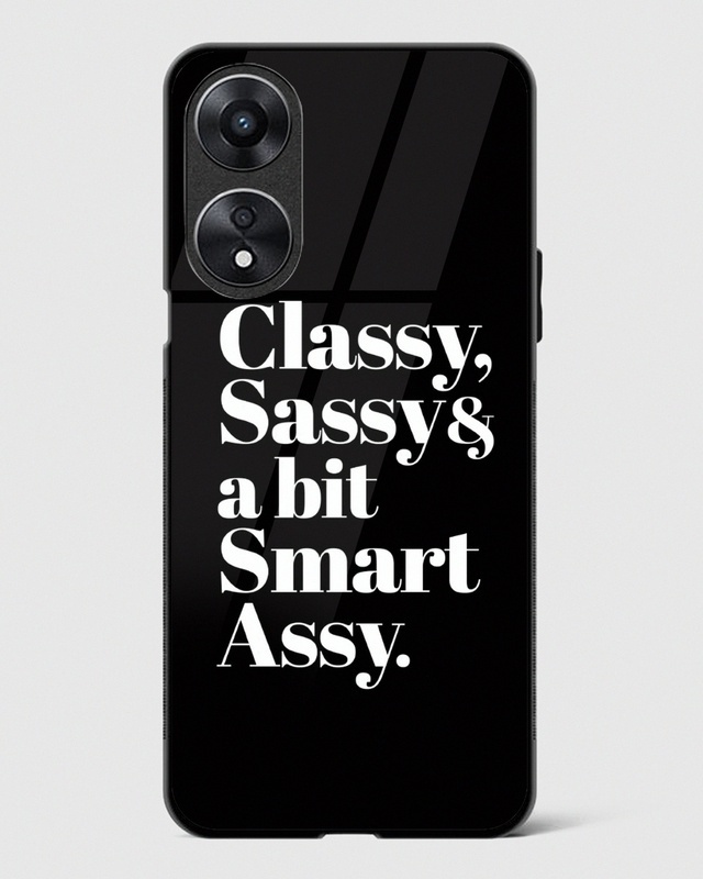 Shop Classy Sassy Premium Glass Case for Oppo A78 5G-Front