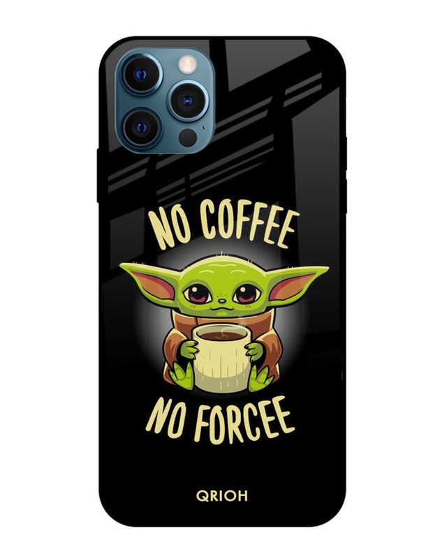 Shop Coffee Force Premium Glass Case for Apple iPhone 12 Pro Max (Shock Proof, Scratch Resistant)-Front