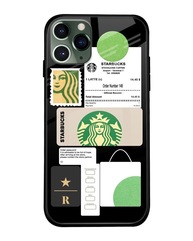 Shop Coffee Latte Premium Glass Case for Apple iPhone 11 Pro Max (Shock Proof, Scratch Resistant)-Front