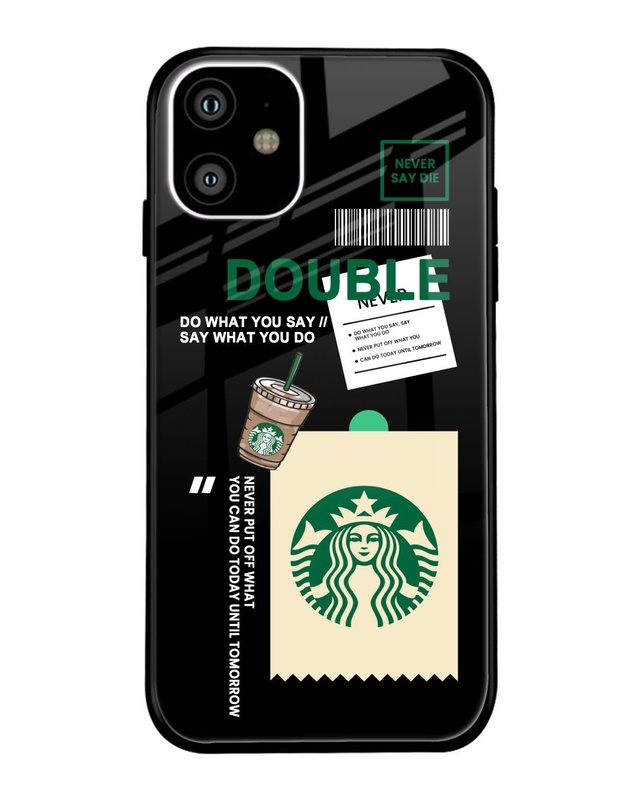 Shop Coffee Lovers Premium Glass Case for Apple iPhone 11 (Shock Proof, Scratch Resistant)-Front