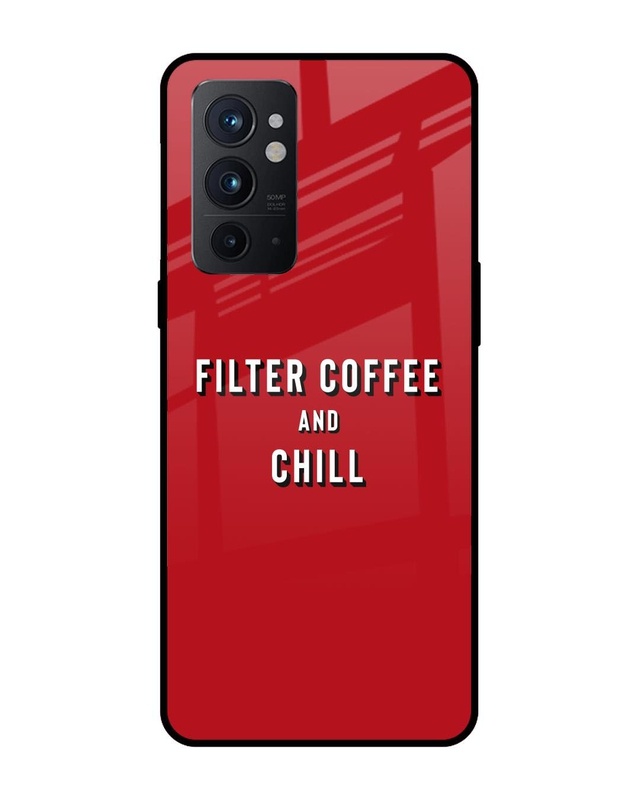 Shop Coffee Time Premium Glass Case for OnePlus 9RT(Shock Proof, Scratch Resistant)-Front
