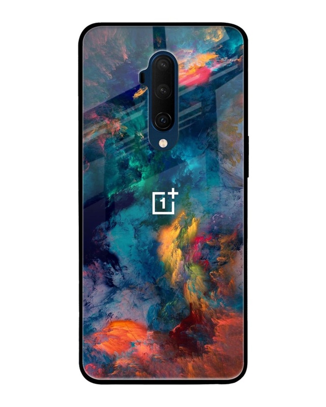 Shop Colored Storm Premium Glass Case for OnePlus 7T Pro(Shock Proof, Scratch Resistant)-Front