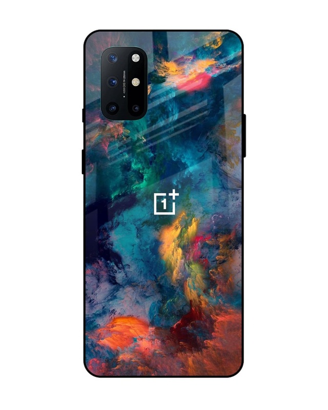 Shop Colored Storm Premium Glass Case for OnePlus 8T(Shock Proof, Scratch Resistant)-Front