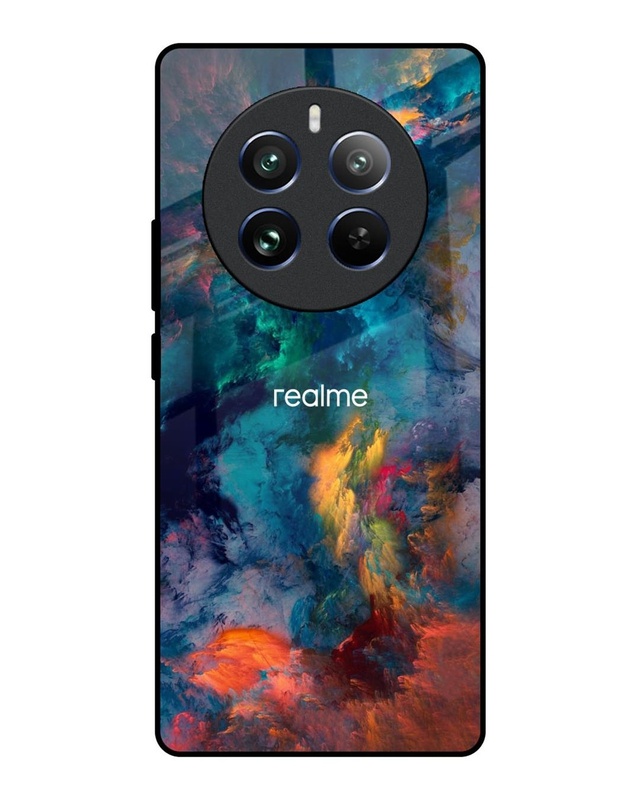 Colored Storm Premium Glass Case for Realme 12 Pro Plus 5G(Shock Proof, Scratch Resistant)