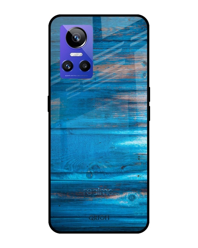 Shop Colorful Aura Printed Premium Glass Cover for Realme GT Neo 3 (Shockproof, Light Weight)-Front