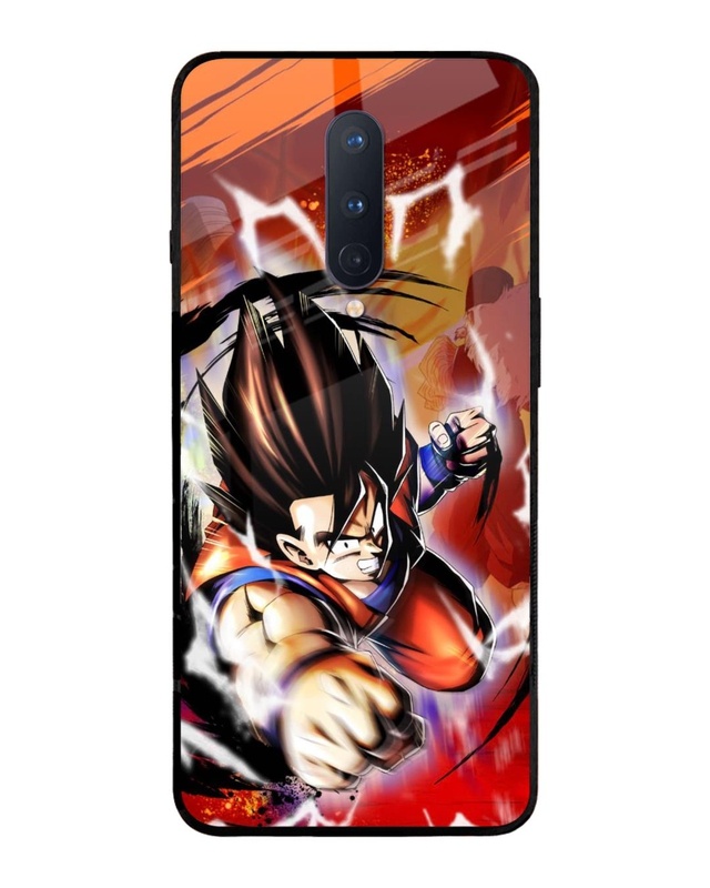 Shop Comic Anime Premium Glass Case for OnePlus 8 (Shock Proof,Scratch Resistant)-Front