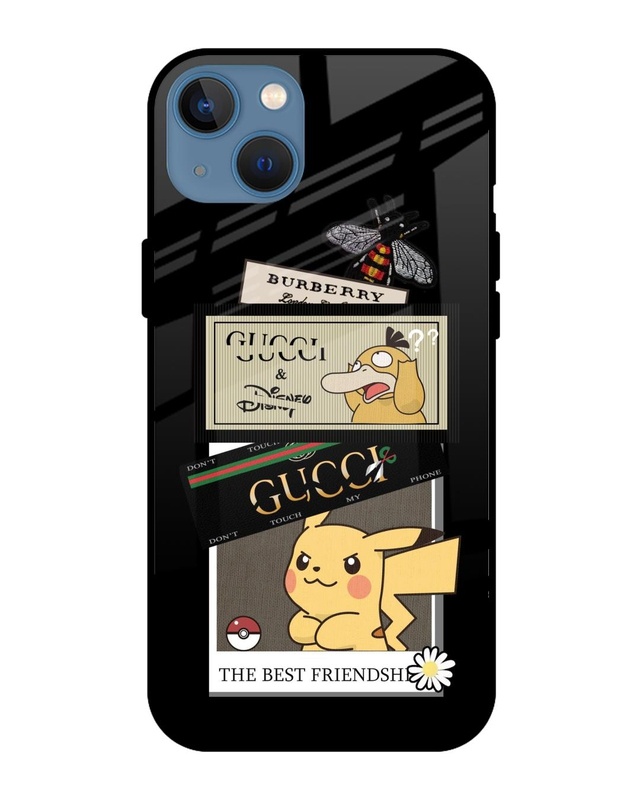 Shop Comic Lover Premium Glass Case for Apple iPhone 13 Mini (Shock Proof, Scratch Resistant)-Front