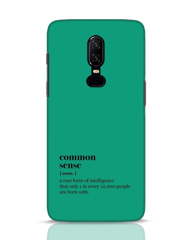 Shop Common Sense Designer Hard Cover for OnePlus 6-Front