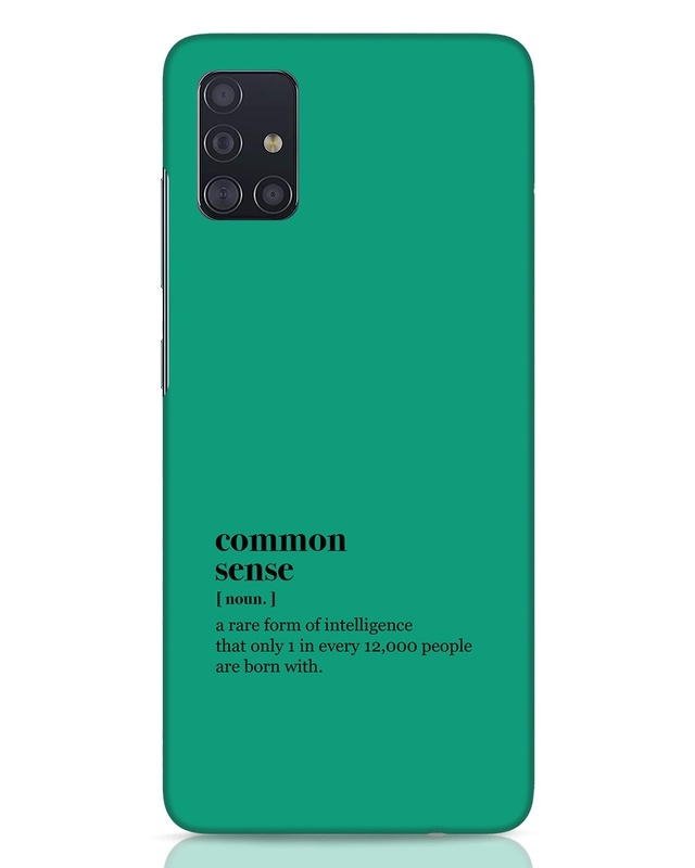 Shop Common Sense Designer Hard Cover for Samsung Galaxy A51-Front