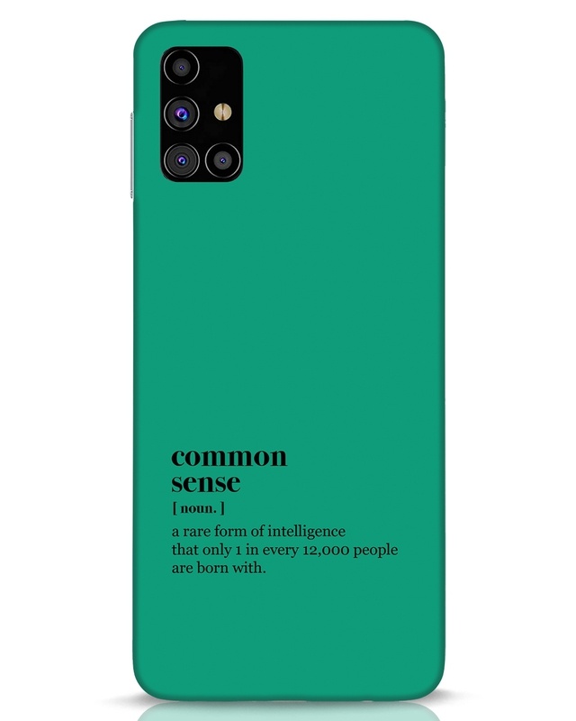 Shop Common Sense Designer Hard Cover for Samsung Galaxy M31s-Front