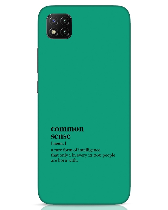 Shop Common Sense Designer Hard Cover for Xiaomi Poco C3-Front