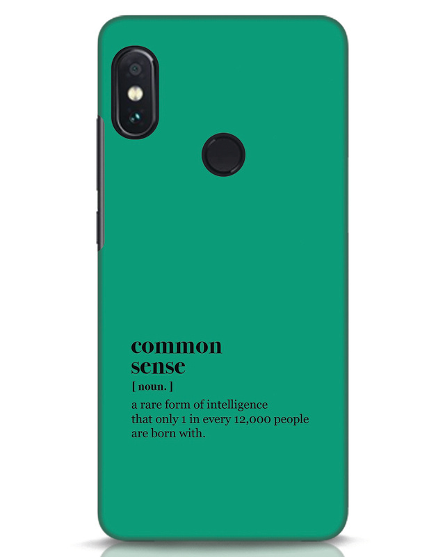 Shop Common Sense Designer Hard Cover for Xiaomi Redmi Note 5 Pro-Front