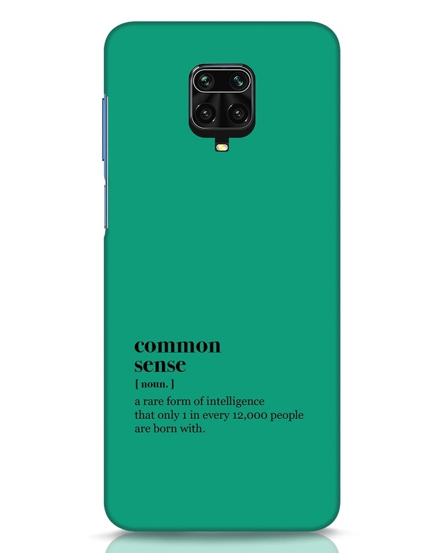 Shop Common Sense Designer Hard Cover for Xiaomi Redmi Note 9 Pro Max-Front