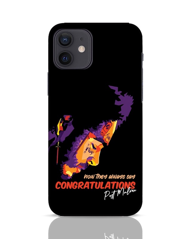 Shop Congratulations Malone Designer Hard Cover for Apple iPhone 12-Front