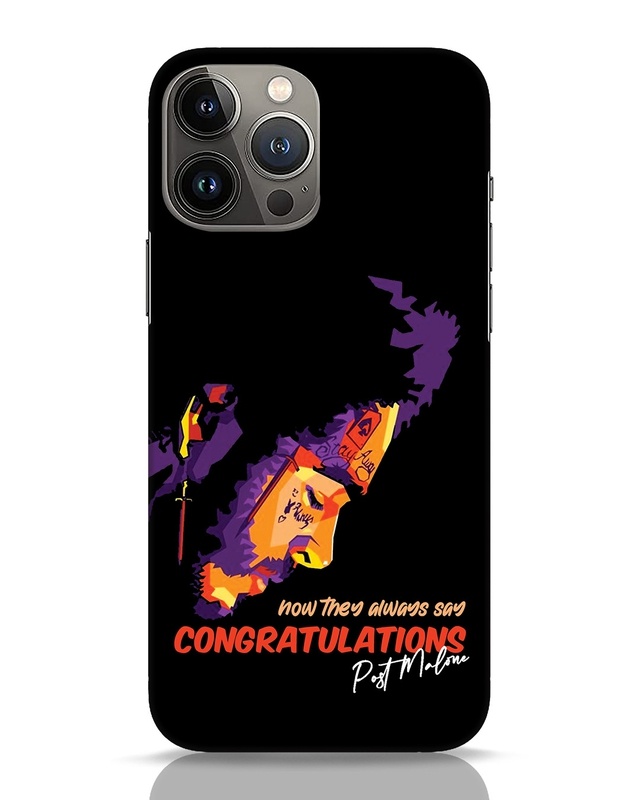 Shop Congratulations Malone Designer Hard Cover for Apple iPhone 13 Pro Max-Front