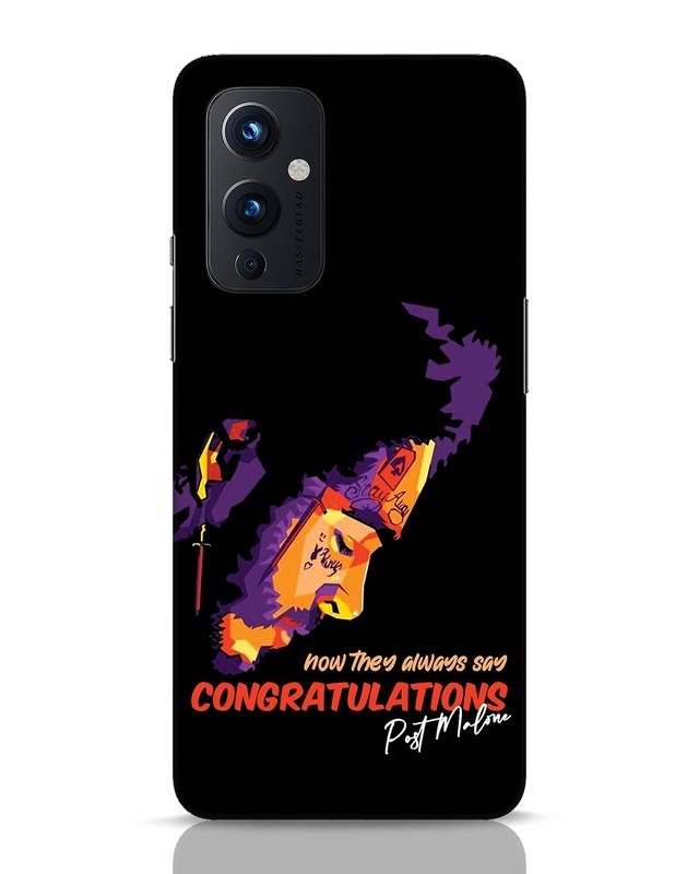 Shop Congratulations Malone Designer Hard Cover for OnePlus 9-Front