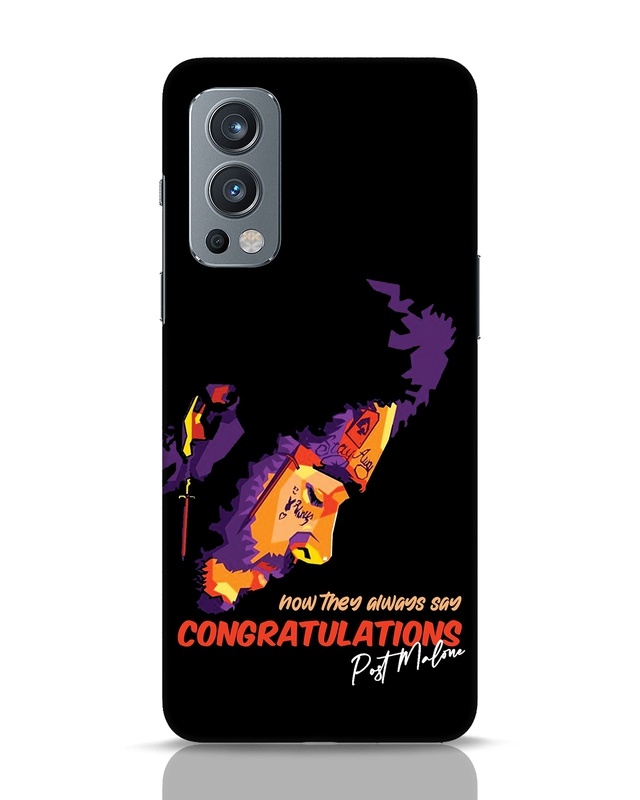 Shop Congratulations Malone Designer Hard Cover for OnePlus Nord 2-Front