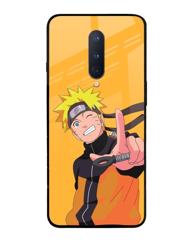 Shop Cool Naruto Premium Glass Case for OnePlus 8 (Shock Proof,Scratch Resistant)-Front