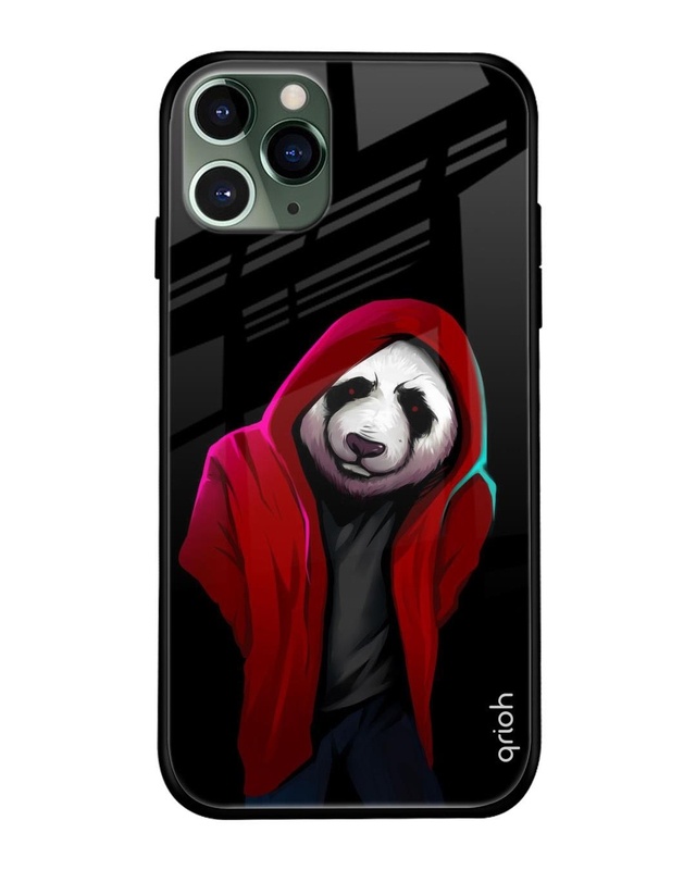 Shop Cool Panda Premium Glass Case for Apple iPhone 11 Pro Max (Shock Proof, Scratch Resistant)-Front