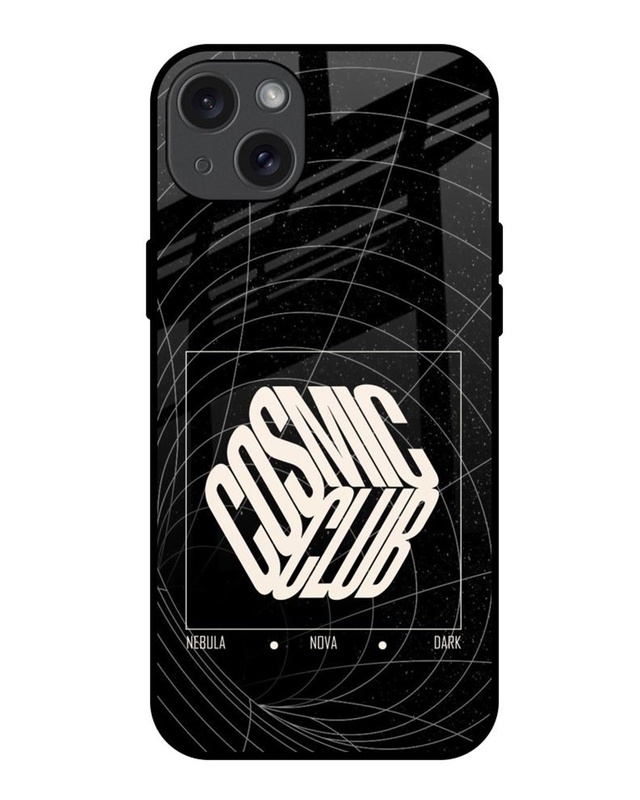 Shop Cosmic Club Premium Glass Cover for Apple iPhone 15 Plus-Front