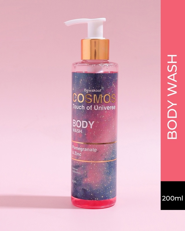 Shop COSMOS Body Wash by Bewakoof with Pomegranate & Zinc 200ml-Front